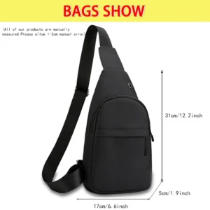 Fashionable Men’s Small Chest Bag – Phone Pocket Crossbody Fanny Pack for Gym, Outdoor & Casual Use