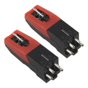 2X Ceramic Cartridge and Stylus Needle for Phonograph Turntable Gramophone Record – High-Quality Replacement Needles