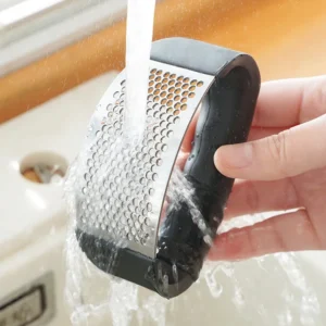 Stainless Steel Garlic Press Crusher – Manual Garlic Mincer & Chopping Tool for Fruits, Vegetables, and More | Kitchen Accessories Gadget