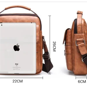 Luxury Vintage Men’s Crossbody Bag – Leather Shoulder Bag for Business, Messenger & Casual Use