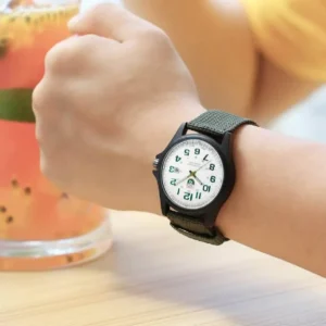 SOKI Men’s Brown Nylon Strap Quartz Watch – Simple & Stylish for Work and Sports