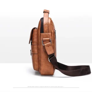 Luxury Vintage Men’s Crossbody Bag – Leather Shoulder Bag for Business, Messenger & Casual Use