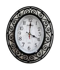 Home Decoration Simple Round New Design Oval Shape Plastic Wall Clock – Stylish & Durable Clock for Any Room