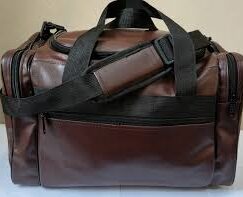 PU Leather Traveling Bag | Durable Luggage Bag | Sports & Outdoor Duffle Bag with Shoulder Strap