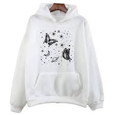 Vintage Clothing White Printed Premium Quality Hoodies for Men & Girls | Pullover Hoodie