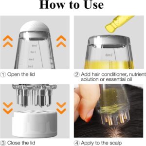 New Hair Oil Applicator – Precision Hair Care Tool for Even Application and Scalp Massage